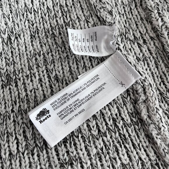 Roots / Medium size / Cozy Knit Cardigan / Grey - salt & pepper - Picture 14 of 14